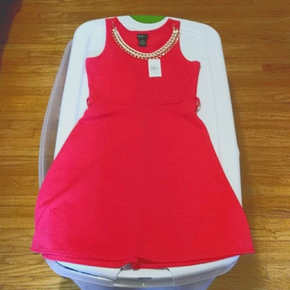 Girls Fuchsia dress size 10/12